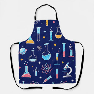 Buntes Wissenschaftslabor Muster Moderne Chemie Schürze