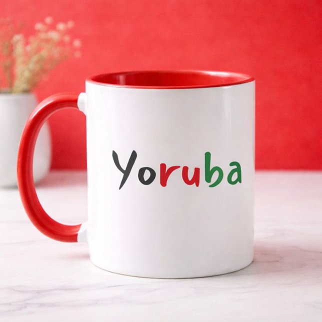 Buntes Yoruba Panafrikanisches Tasse (Von Creator hochgeladen)