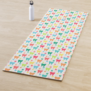 Buntes Zahn-Muster Yogamatte