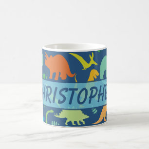 Buntes zu personifizieren Dinosaurier-Muster Tasse