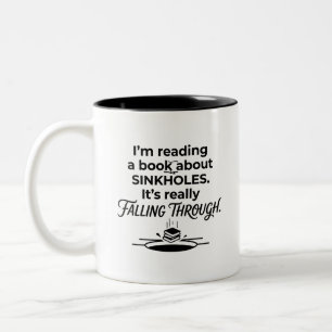 Buntes Zwei-Töne-Tasse für Bücherwürmer Zweifarbige Tasse