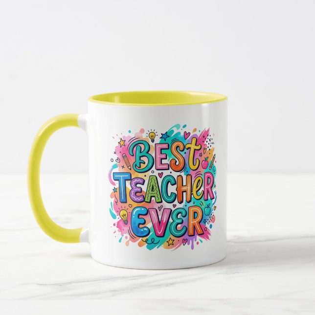 Buntester-Lehrer-Mug Tasse (Links)