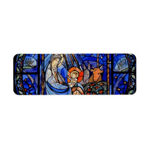 Buntglas-Art-Geburt Christi