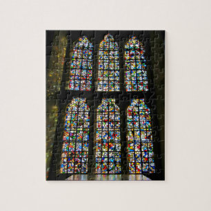 Buntglas-Barcelona-Fotografie Sagrada Familia Puzzle