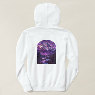 Buntglas-Berg-Hoodie Hoodie