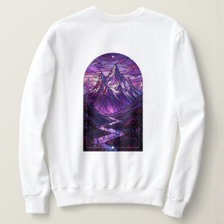 Buntglas-Berg-Sweatshirt Sweatshirt
