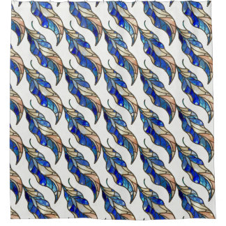 Buntglas-Blatt-Duschvorhang Duschvorhang