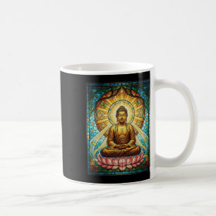 Buntglas Buddha Zen Buddhismus Spirituelle Meditat Kaffeetasse