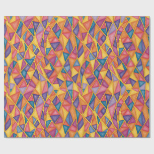 Buntglas-Effekt-Regenbogen-Geschenkpapier Geschenkpapier