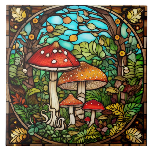 Buntglas  fliese (Vorderseite)