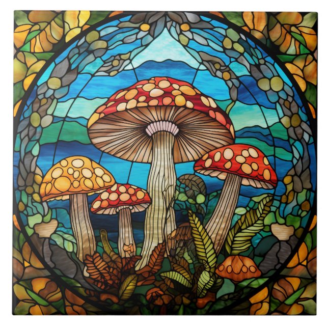 Buntglas  fliese (Vorderseite)