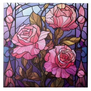 Buntglas fliese