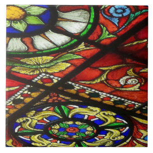 Buntglas Fliese
