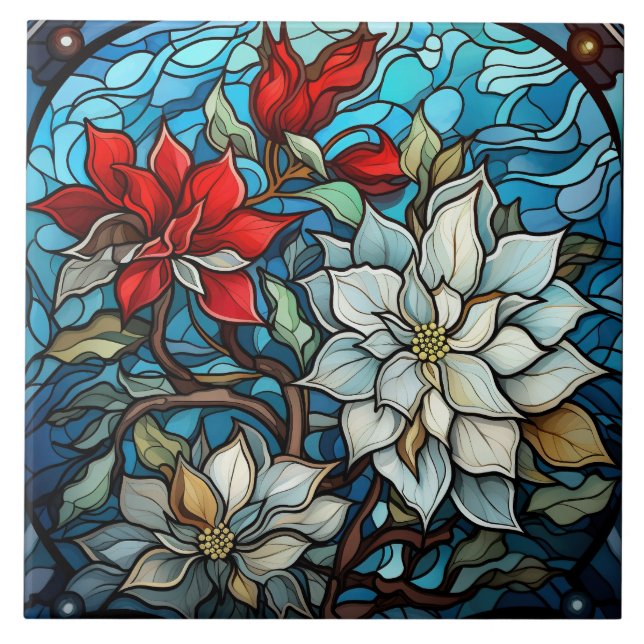 Buntglas  fliese (Vorderseite)