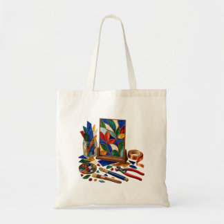 Buntglas-Gartenstudio-Handtasche für Kunsthandwerk Tragetasche