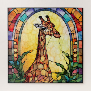 Buntglas-Giraffe Puzzle