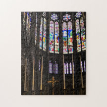 Buntglas-Gottes-Puzzle, 28 x 35 cm, 252 Teile