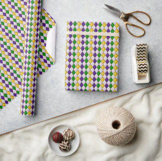 Buntglas-Harlekin Geschenkpapier