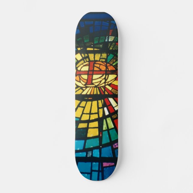 Buntglas-helles Prisma färbt Skateboardplattform Skateboard (Vorderseite)