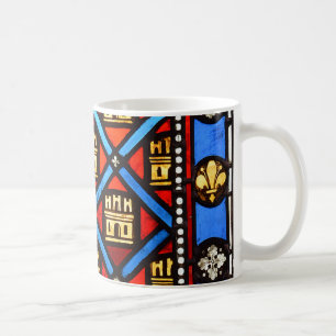 Buntglas in Sainte Chapelle in Paris Tasse