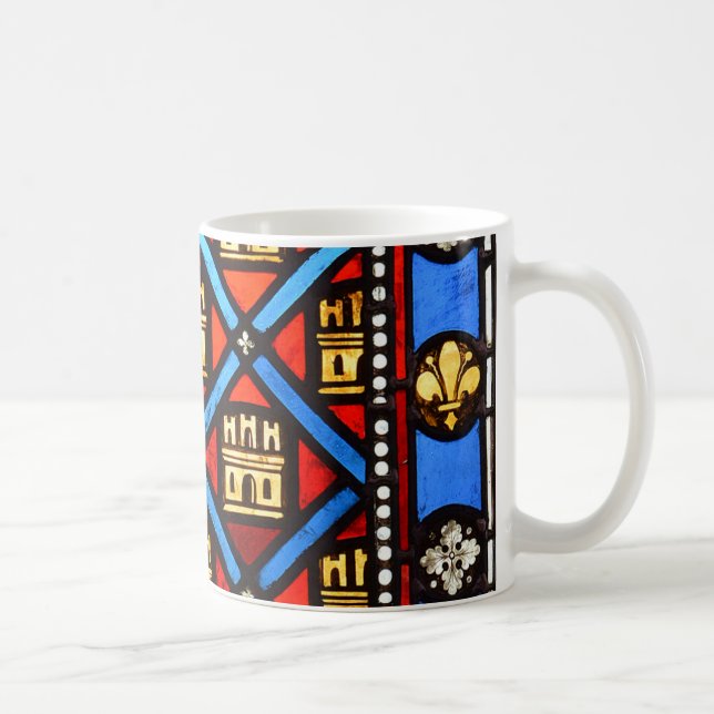 Buntglas in Sainte Chapelle in Paris Tasse (Rechts)