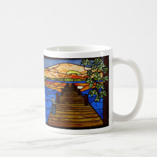 Buntglas-Jungen-Fischen Tasse