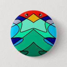 Buntglas-Kardinal abstraktes Design