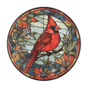 Buntglas-Kardinal Schneidebrett
