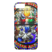 Buntglas-Kirchen-Fenster-Krönung Mary