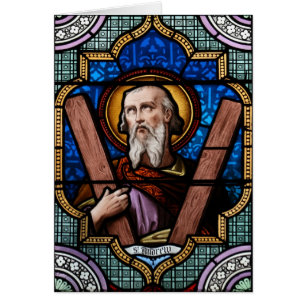 Buntglas-Kunst St Andrew (Apostel Andrew)
