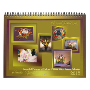 Buntglas-Lampen-Kalender ausgezeichnetes 2012 Kalender