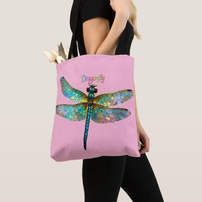 Buntglas Libelle (Von Nahem)