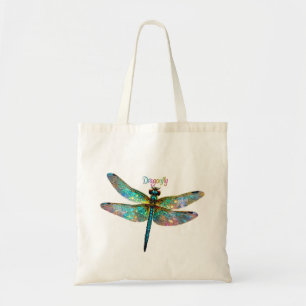 Buntglas Libelle Tragetasche