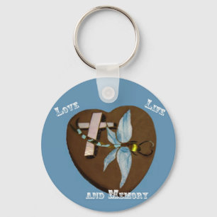 Buntglas-Libellen-Schlüsselkette Schlüsselanhänger