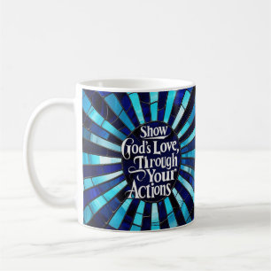 Buntglas - Liebe zeigen Kaffeetasse
