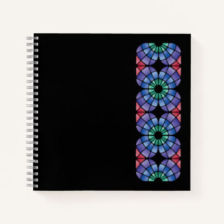 Buntglas (Linear - Mitternacht) Notizbuch