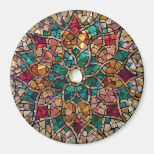 Buntglas-Mosaik-Magnet "Herbst-Stern " Magnet