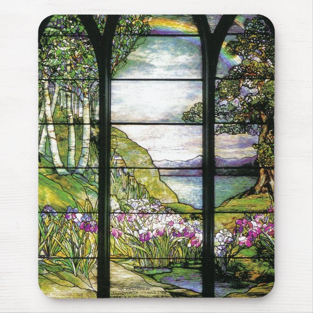 Buntglas Mousepad (Vorne)