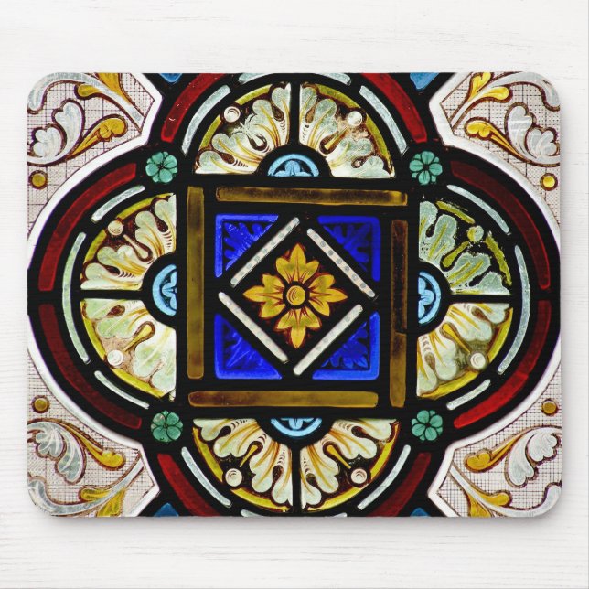 Buntglas Mousepad (Vorne)