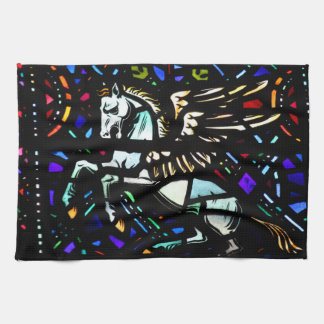 Buntglas Pegasus Handtuch
