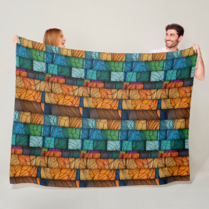 Buntglas-Quiltdecke Fleecedecke