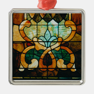 Buntglas-Rebe Silbernes Ornament