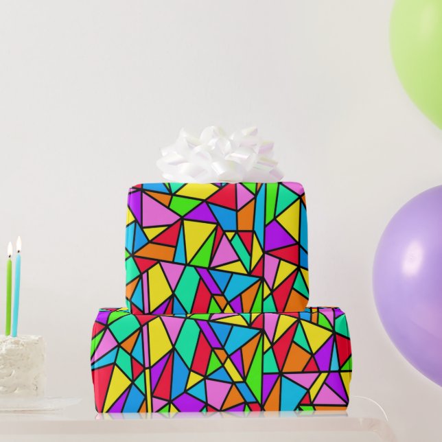 Buntglas Regenbogen Geschenkpapier (Partygeschenke)
