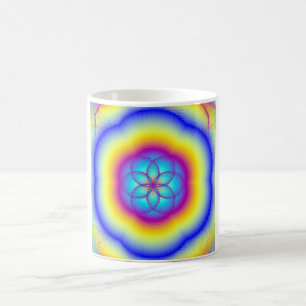Buntglas-Regenbogen-Kaffeetasse Tasse