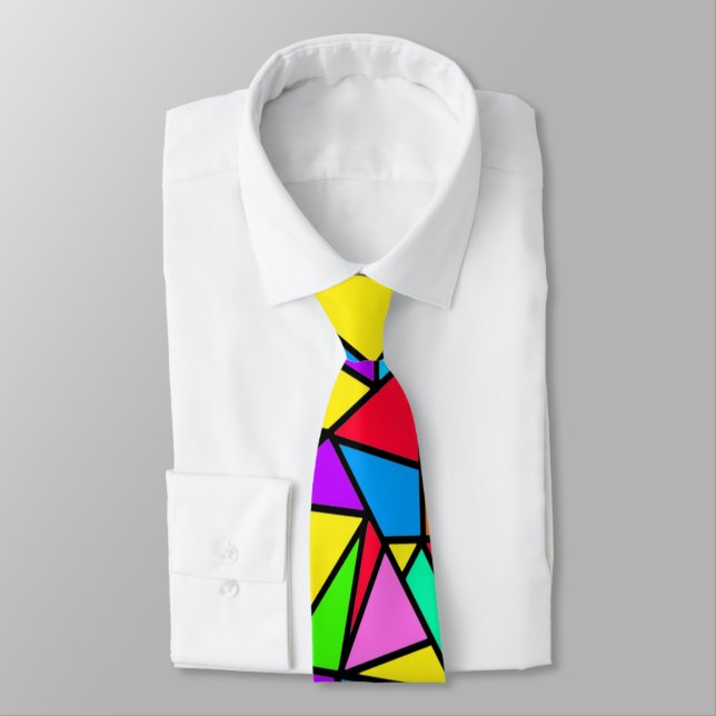 Buntglas-Regenbogen Krawatte (Gebunden)