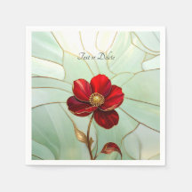 Buntglas-Rote Blume