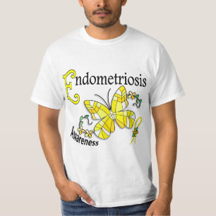 Buntglas-Schmetterling2 Endometriosis T-Shirt