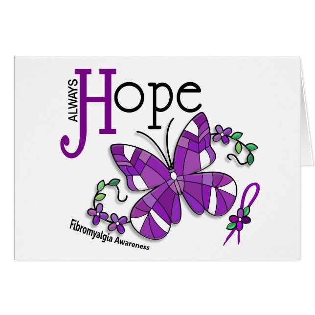 Buntglas-SchmetterlingFibromyalgia (Vorderseite (Horizontal))