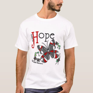 Buntglas-Schmetterlings-Hirntumor T-Shirt