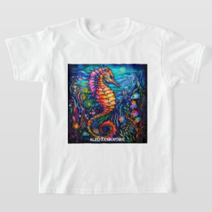Buntglas-Seepferdchen T-Shirt